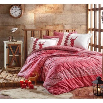 Постельное бельё Hobby поплин Clarinda красный