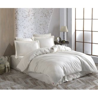 Постельное бельё Hobby Exclusive Sateen Diamond Cizgili крем евро