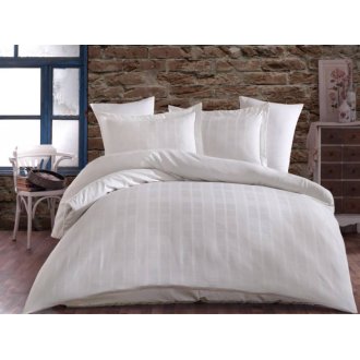 Постельное бельё Hobby Exclusive Sateen Diamond Ekose крем евро