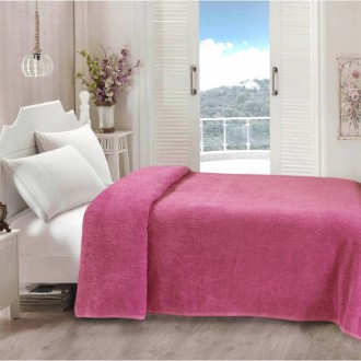 Простынь махровая Iris Home Azalea pink розовая