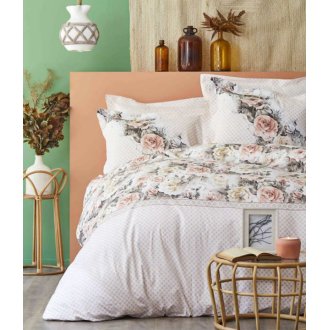 Постельное бельё евро Karaca Home Elsa somon