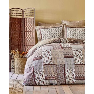 Постельное бельё евро Karaca Home Maryam bordo