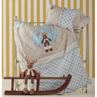 Детское постельное в кроватку Karaca Home Deer Mavi