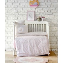 Детский набор в кроватку для новорожденных Karaca Home Little pudra 7 предметов