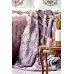 Набор постельное белье с покрывалом + плед Karaca Home - Chester murdum 2020-1 фиолетовый евро