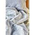 Постельное бельё Karaca Home + плед + покрывало Kaori gri