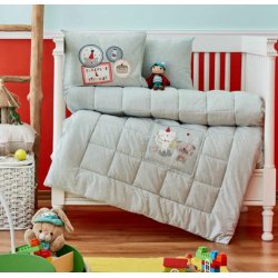 Детский набор в кроватку для новорожденных Karaca Home Pancake 2018-2 su yesil 4 предмета