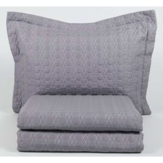 Покрывало с наволочками Karaca Home Edenia lila