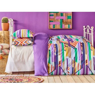 Постельное бельё евро Karaca Home Cherry mor