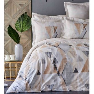 Элитное постельное бельё Karaca Home сатин Arles somon лососевое евро