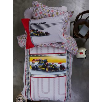 Детское постельное белье Karaca Home ранфорс Racing red Детское постельное белье Karaca Home ранфорс Racing red