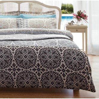 Постельное бельё Karaca Home ранфорс Berry gry серый Постельное бельё Karaca Home ранфорс Berry gry серый