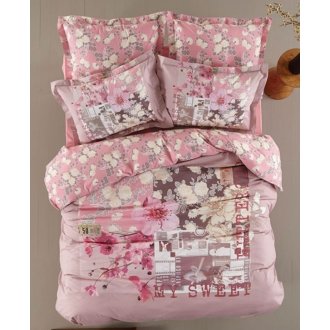 Постельное бельё Karaca Home ранфорс Melinda пудра