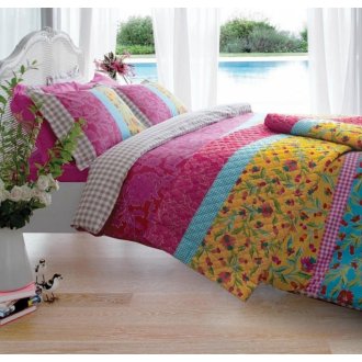 Постельное бельё Karaca Home ранфорс Sehnai фуксия Постельное бельё Karaca Home ранфорс Sehnai фуксия