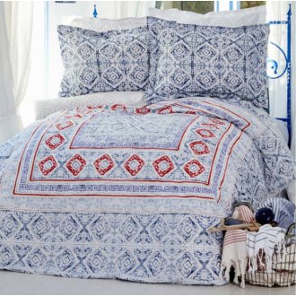 Полуторное постельное белье Karaca Home Savior mavi