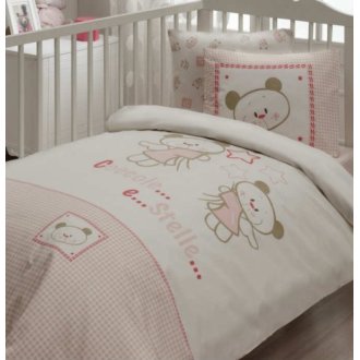 Детский набор в кроватку Karaca Home Stella розовое
