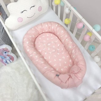 Кокон Baby Design Premium Кролики пудра