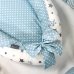 Кокон Msonya Baby Design Premium Stars серо-голубой