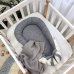Кокон Маленькая Соня Baby Design Облака серые с месяцем