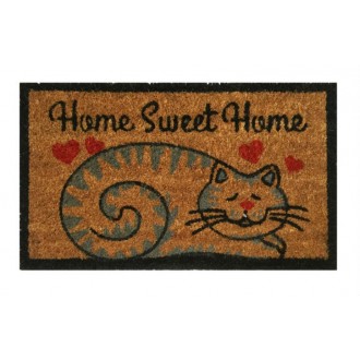 Коврик для ног 35*60 Koko Bej Kalpli Kedi Коврик для ног 35*60 Koko Bej Kalpli Kedi