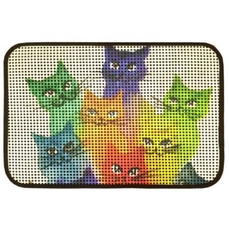 Коврик для котов IzziHome Catsline Renkli Kediler 40x60