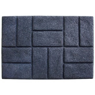 Коврик придверный IzziHome 50х75 Torn Brick графит