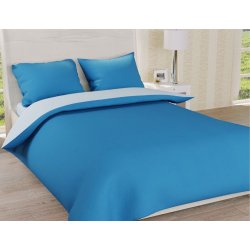 Однотонное постельное белье Leleka-Textile ранфорс Дуэт РД12 синий с компаньоном