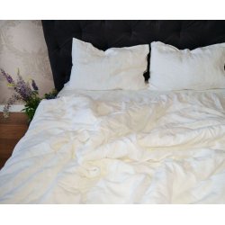 Белое постельное бельё из вареного льна Morandi Morandi Loft White