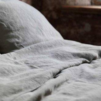 Детское постельное белье LinTex Лён серый в кроватку