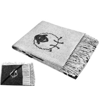 Плед хлопковый LightHouse Happy Sheep 140*200 чёрный Плед хлопковый LightHouse Happy Sheep 140*200 чёрный