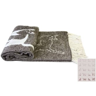 Плед хлопковый LightHouse Cats 140x200 brown Плед хлопковый LightHouse Cats 140x200 brown