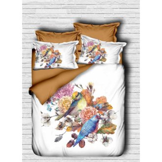 Постельное белье Lighthouse ranforce 3D Birds евро Постельное белье Lighthouse ranforce 3D Birds евро