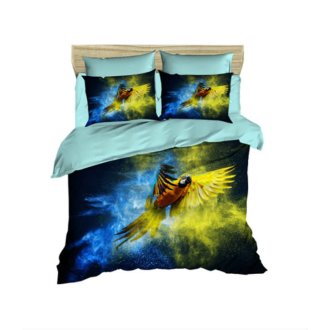 Постельное бельё 3D евро ранфорс LightHouse Gold and Blue Постельное бельё 3D евро ранфорс LightHouse Gold and Blue