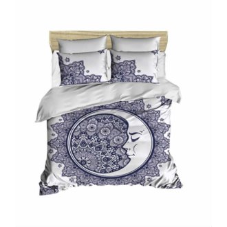 Постельное бельё 3D евро ранфорс LightHouse Moon Постельное бельё 3D евро ранфорс LightHouse Moon