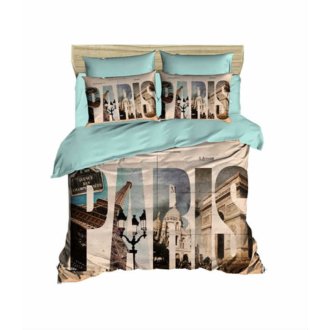 Постельное бельё 3D евро ранфорс LightHouse Paris Постельное бельё 3D евро ранфорс LightHouse Paris