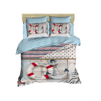 Постельное бельё 3D евро ранфорс LightHouse Welcome Aboard Постельное бельё 3D евро ранфорс LightHouse Welcome Aboard