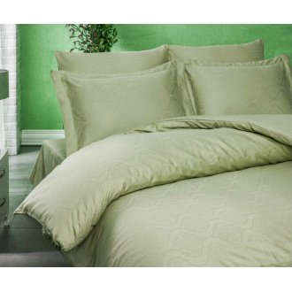 Постельное бельё Hobby Exclusive Sateen Jacquard оливковое Постельное бельё Hobby Exclusive Sateen Jacquard оливковое