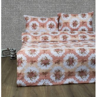 Постельное бельё Lotus Ranforce Bouquet коралловое