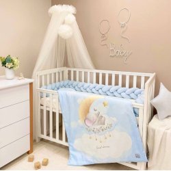 Детский набор в кроватку для новорожденных Msonya Sweet Dream Слоник 5 предметов