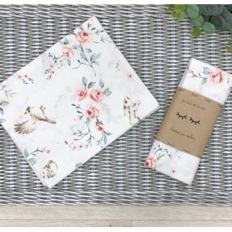 Пеленка для новорожденного Msonya птицы в розах