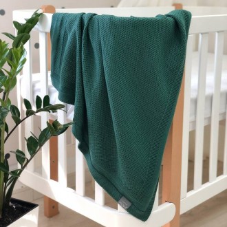  Детский плед Маленькая Соня Рогожка малахит 