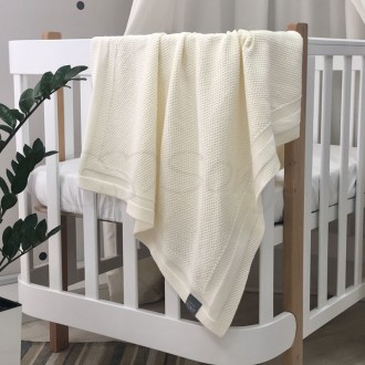 Детский плед Маленькая Соня Рогожка Молочный