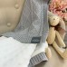 Плед детский Msonya WellSoft ромбы-косы серый