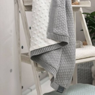 Плед детский WellSoft Ромб мелкий серый