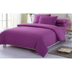 Фиолетовое однотонное постельное бельё Moon Love ранфорс люкс G03 violet