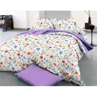 Подростковое постельное Pretty сатин Лугано+Лиловый