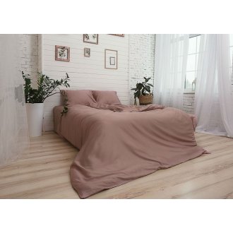 Постельное бельё сатин однотонный Frost Rose Nostra
