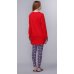 Женская пижама U.S. Polo Assn 15521 красная
