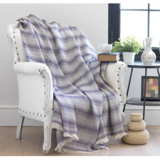 Плед-накидка Eponj Home Denizli Kareli 190*220 mor