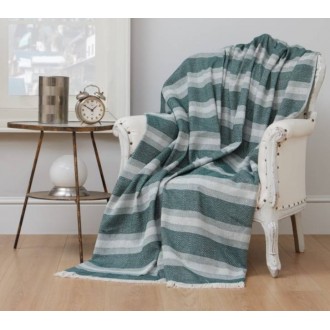 Плед-накидка Eponj Home Denizli Kareli 190*220 yesil 